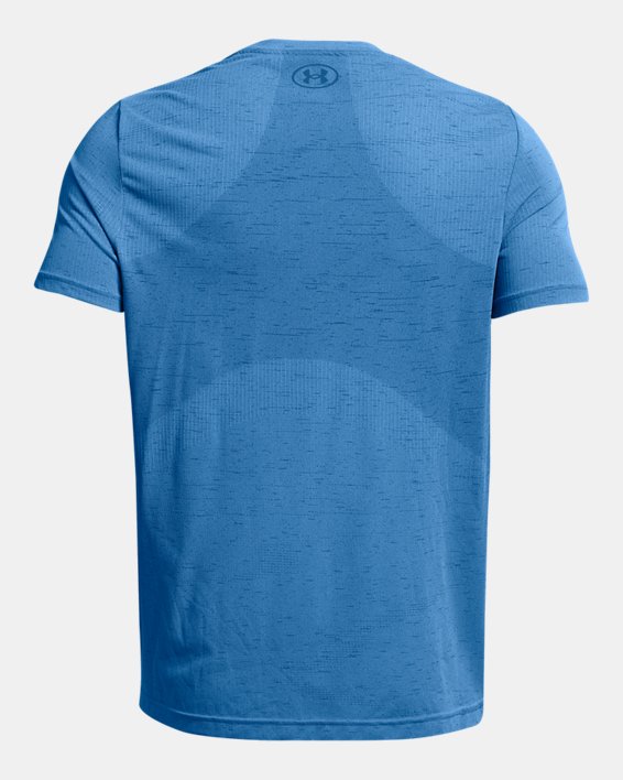 Men's UA Vanish Seamless Short Sleeve, Blue, pdpMainDesktop image number 5